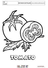 ingilizce boyama sayfaları